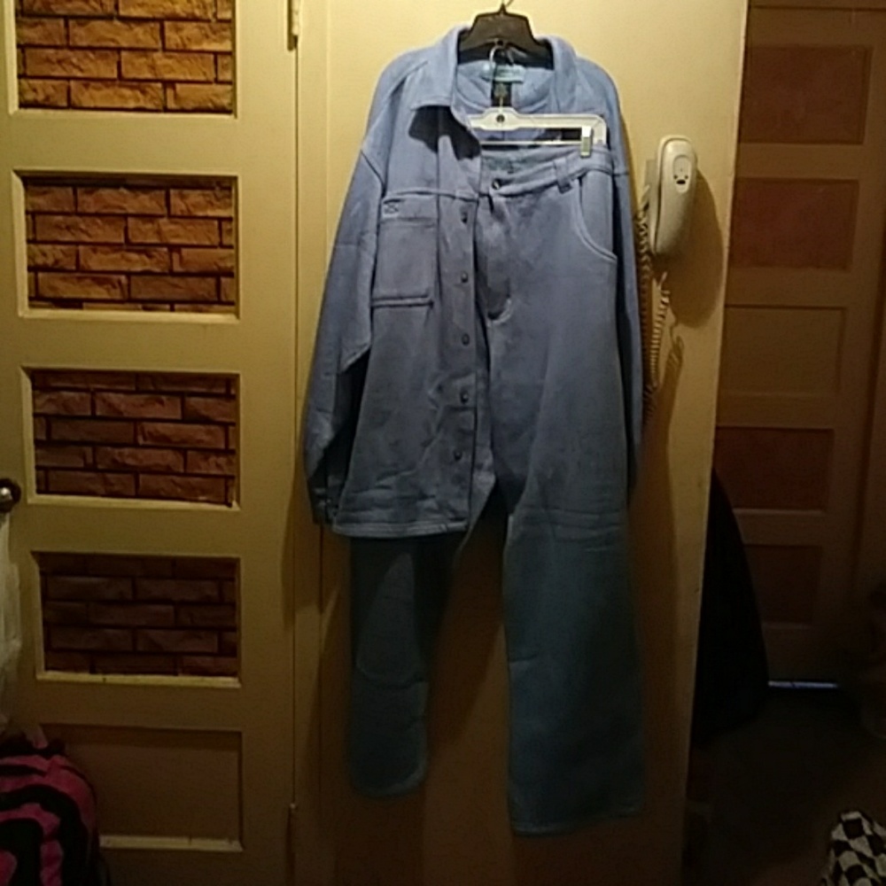 Denim sweatsuit